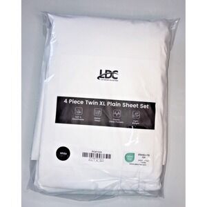 Lux Decor Collection 4-Piece Plain Sheet Set - Twin XL